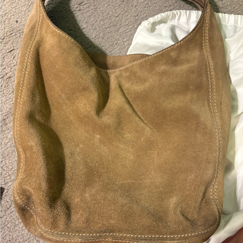 Michael Kors Tan Suede and Leather Hobo Bag - Picture 2 of 5